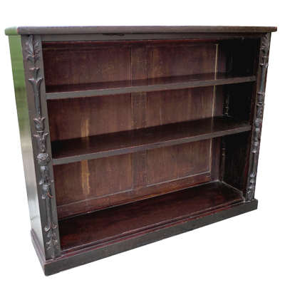 Dark stained Late Victorian oak bookcase c. 1890