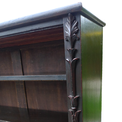 Dark stained Late Victorian oak bookcase c. 1890