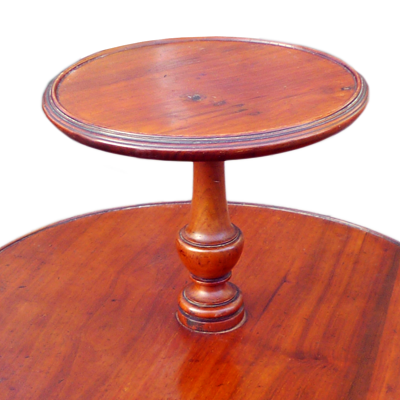 Two tear mahogany Lazy Susan