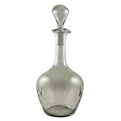 Clear cut glass Victorian decanter