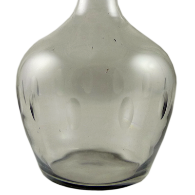 Clear cut glass Victorian decanter