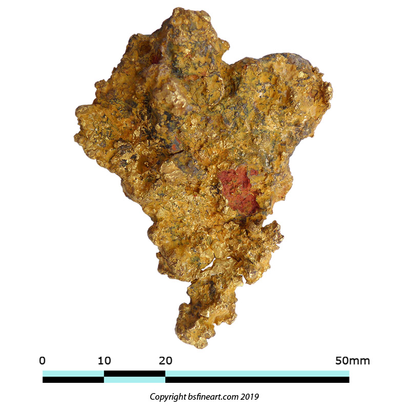 59.48 gm (2.1 oz) gold nugget from the Honey Camp Goldfield Issano Mazaruni District, Guyana