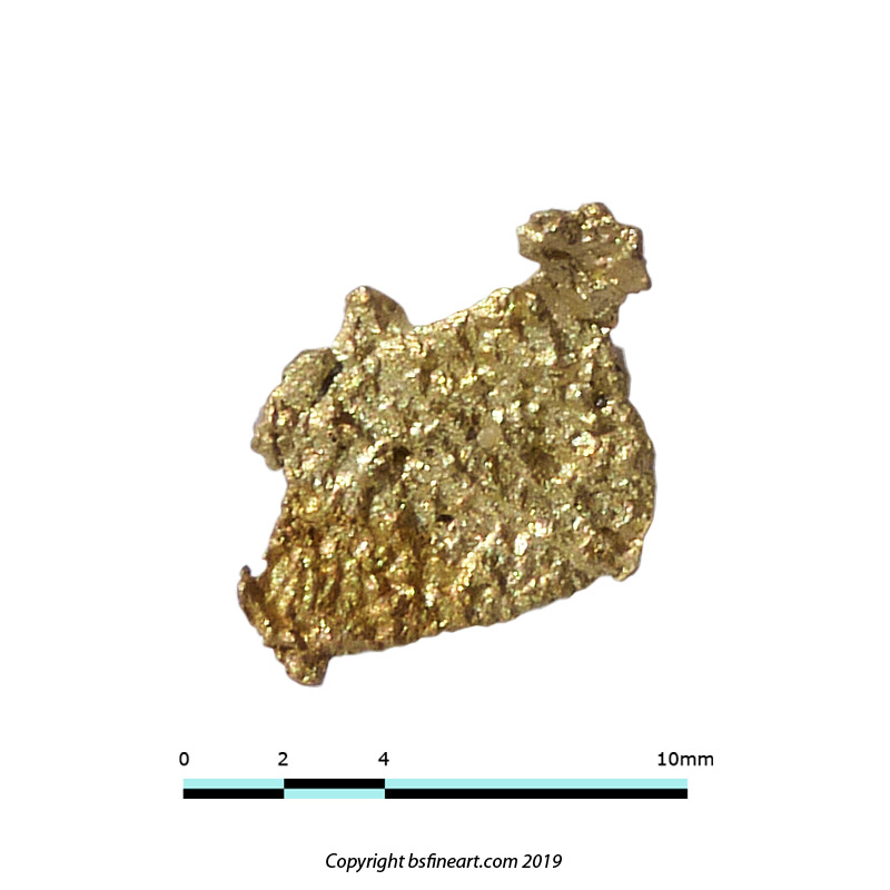 0.61 gm gold nugget from the Honey Camp Goldfield Issano Mazaruni District, Guyana