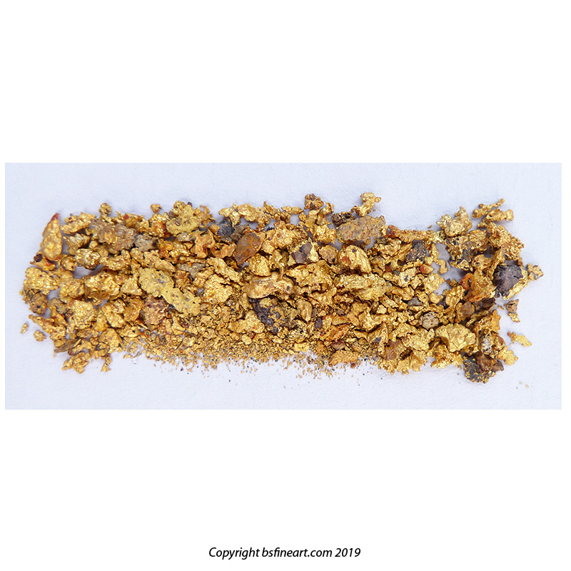 3.93g of small gold nuggets from the  Honey Camp Goldfield Issano Mazaruni District, Guyana
