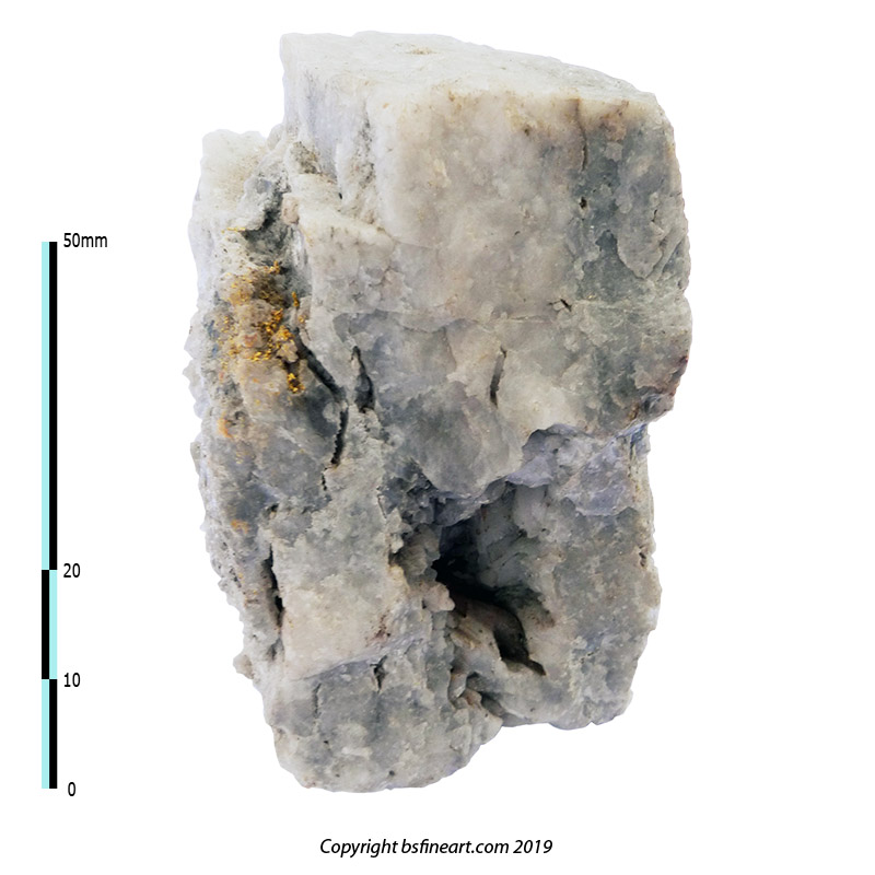 Gold in quartz vein from the Eldorado Gold Mine, Issano Mazaruni District, Guyana