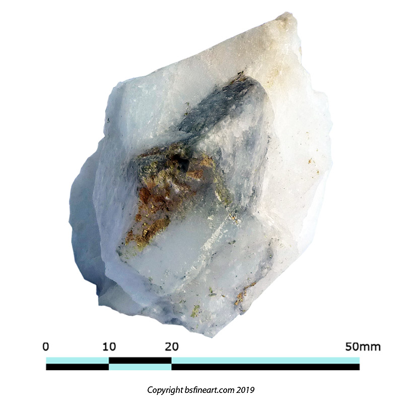 Gold in quartz vein from the Hick's Gold Mine, Issano Mazaruni District, Guyana