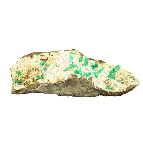 Emerald quartzite vein in metamorphosed limestone