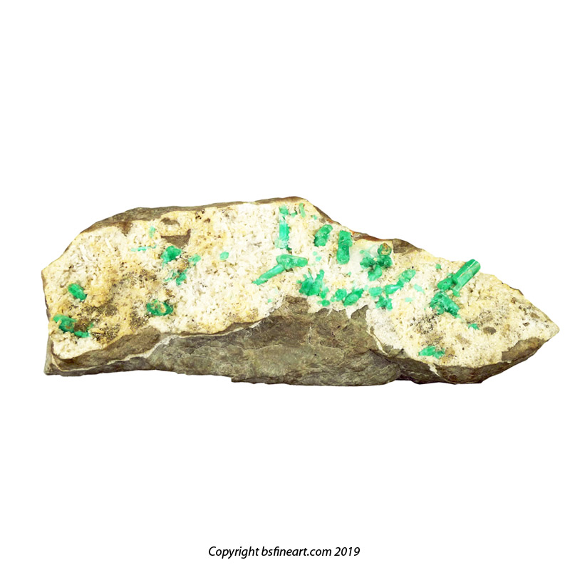 Emerald quartzite vein in metamorphosed limestone