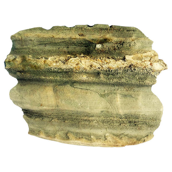 Layered Lower Proterazoic sedimentary greenstone from the Guyana Shield