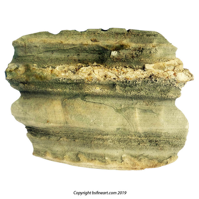 Layered Lower Proterazoic sedimentary greenstone from the Guyana Shield