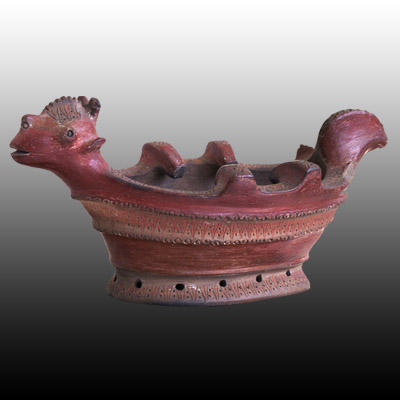 Kroe earthenware ritual ceremonial bowl