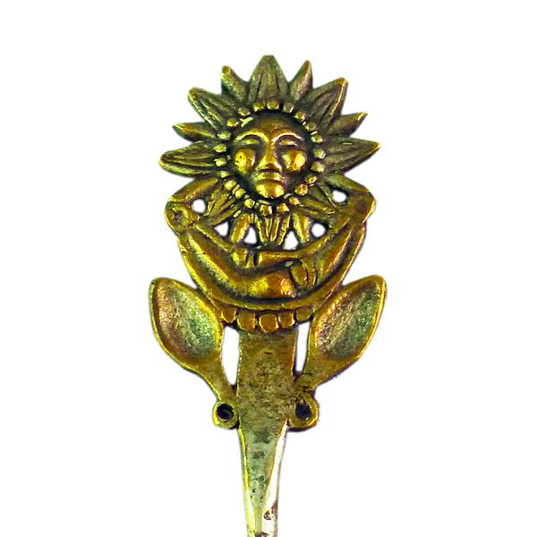 Peruvian Andes Sun God Tupu or shawl pin