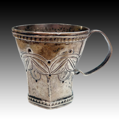 Aymara ritual silver cup