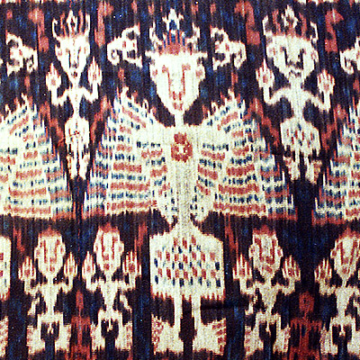 East Sumba mans warp ikat shoulder or hip cloth (Hinggi)