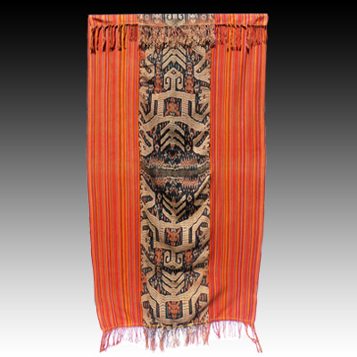 West Timor Atoni warp ikat blanket or mans wrap (Selimut Katak)