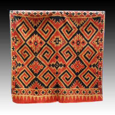 South Sulawesi Toraja warp ikat shroud or wall hanging (Seko Mandi)