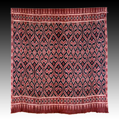 South Sulawesi Toraja warp ikat shroud or wall hanging (Seko Mandi)