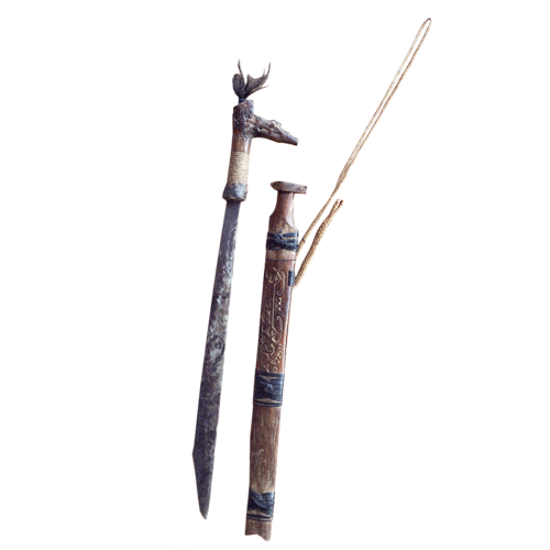 Kalimantan tribal knife or mandau