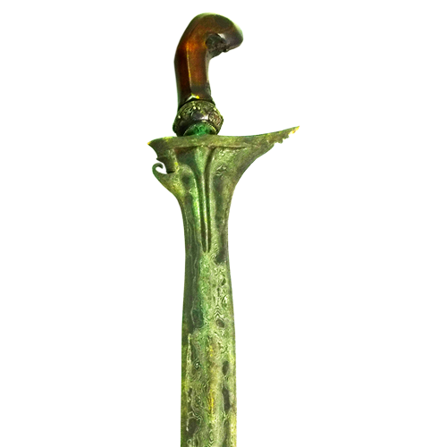 Fine Javanese kris with brass sheath