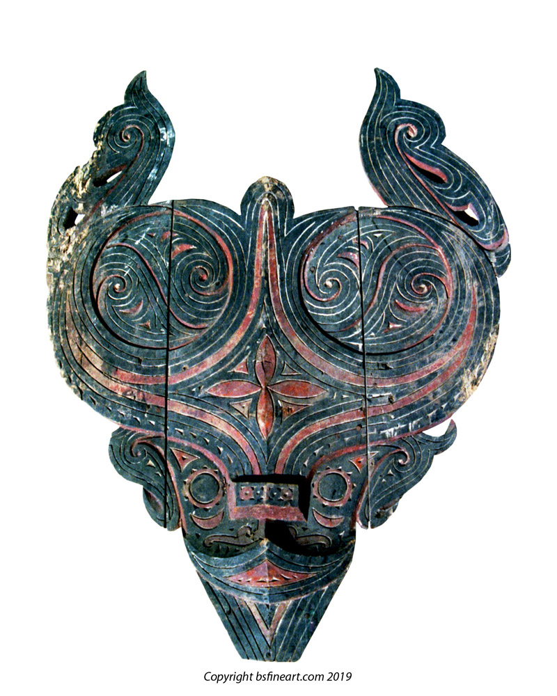 Batak Toba house ornament in the form of a buffalo head