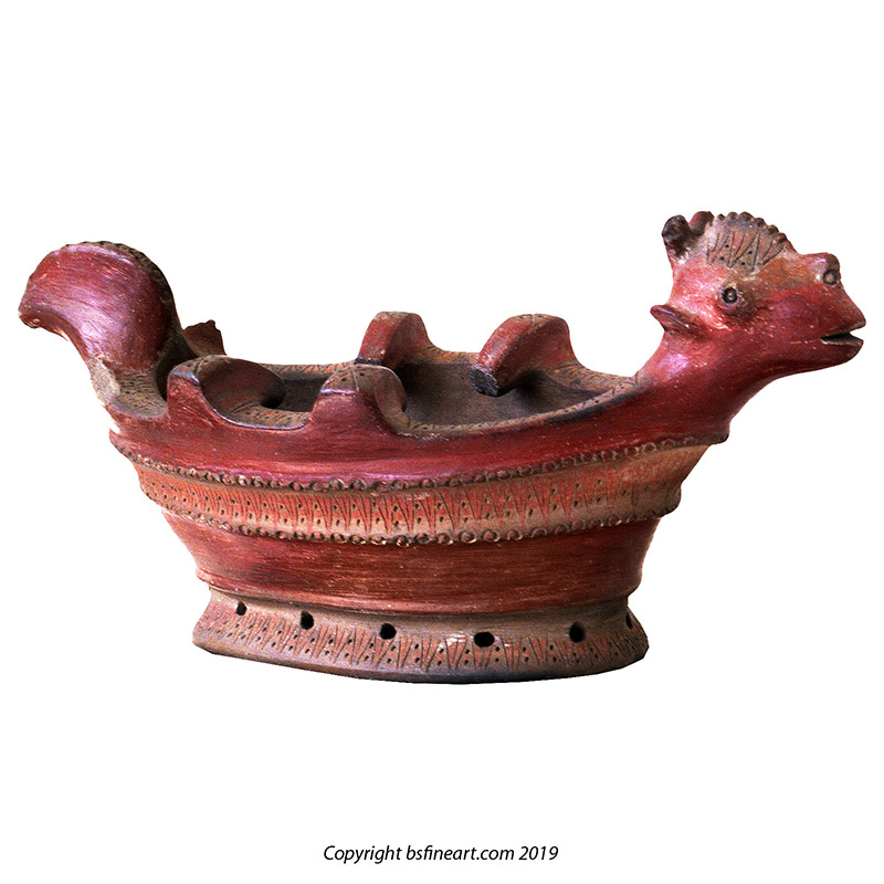 Kroe earthenware ritual ceremonial bowl