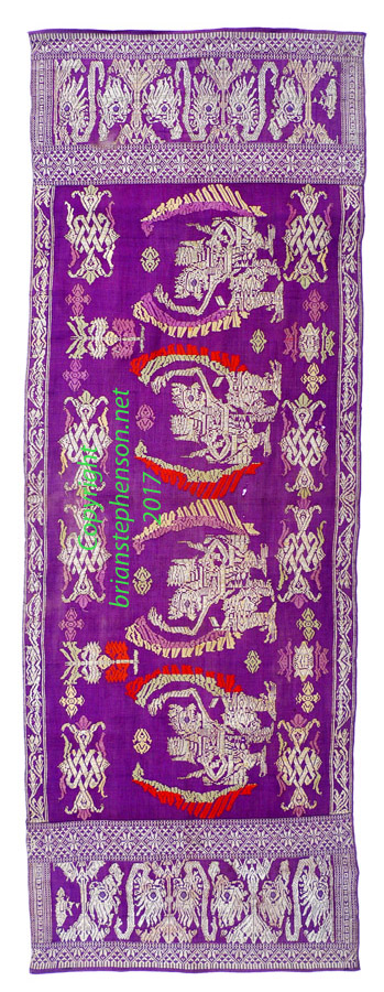 Bali noblemans ceremonial skirt or hip cloth (Saput Songket)