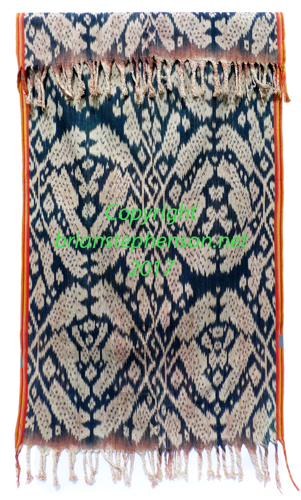 West Timor Atoni warp ikat blanket or mans wrap (Selimut)