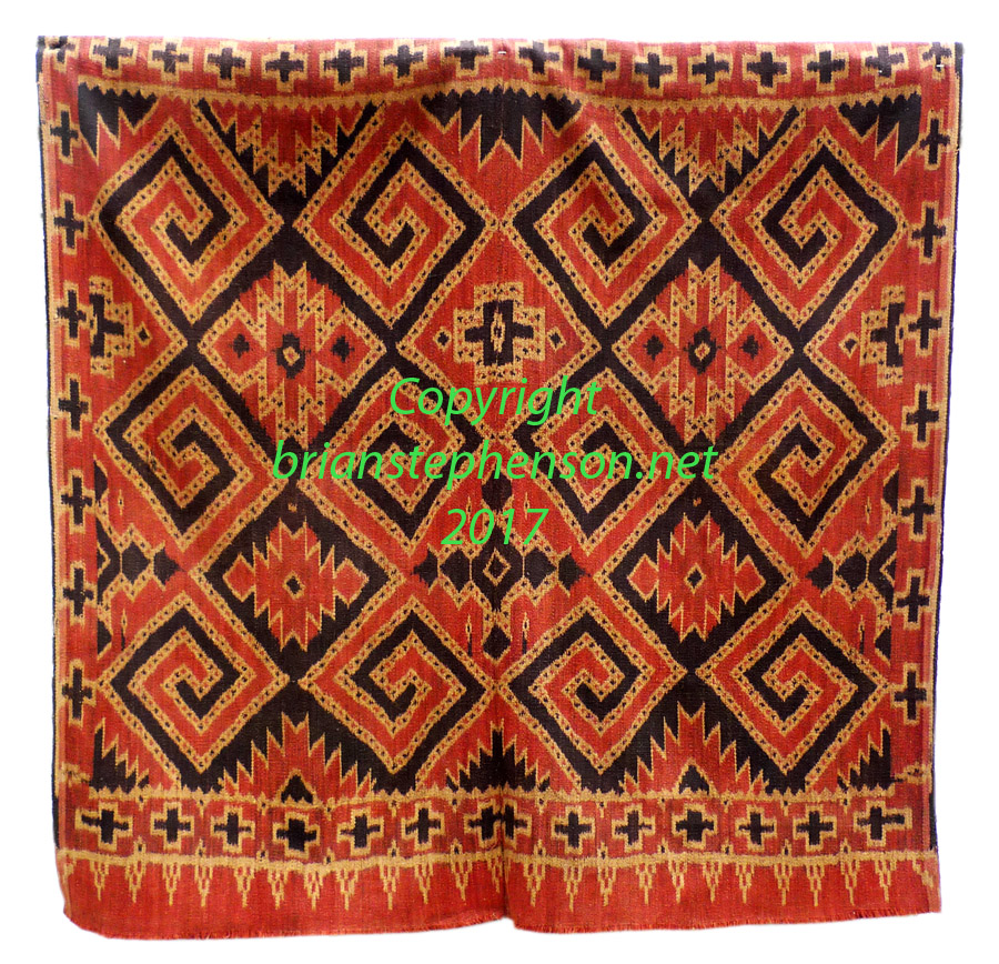 South Sulawesi Toraja warp ikat shroud or wall hanging (Seko Mandi)