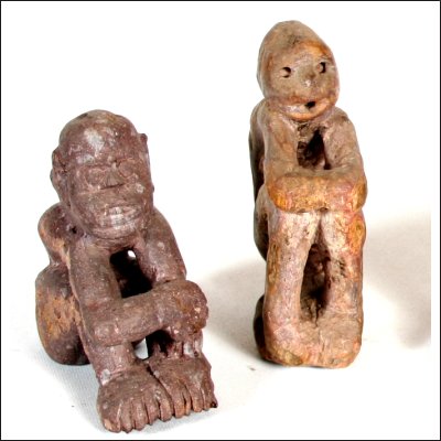 Group of Dayak shamanic stone charms